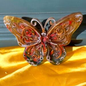 Resin epoxy butterfly handmade, one of a kind design home decor
